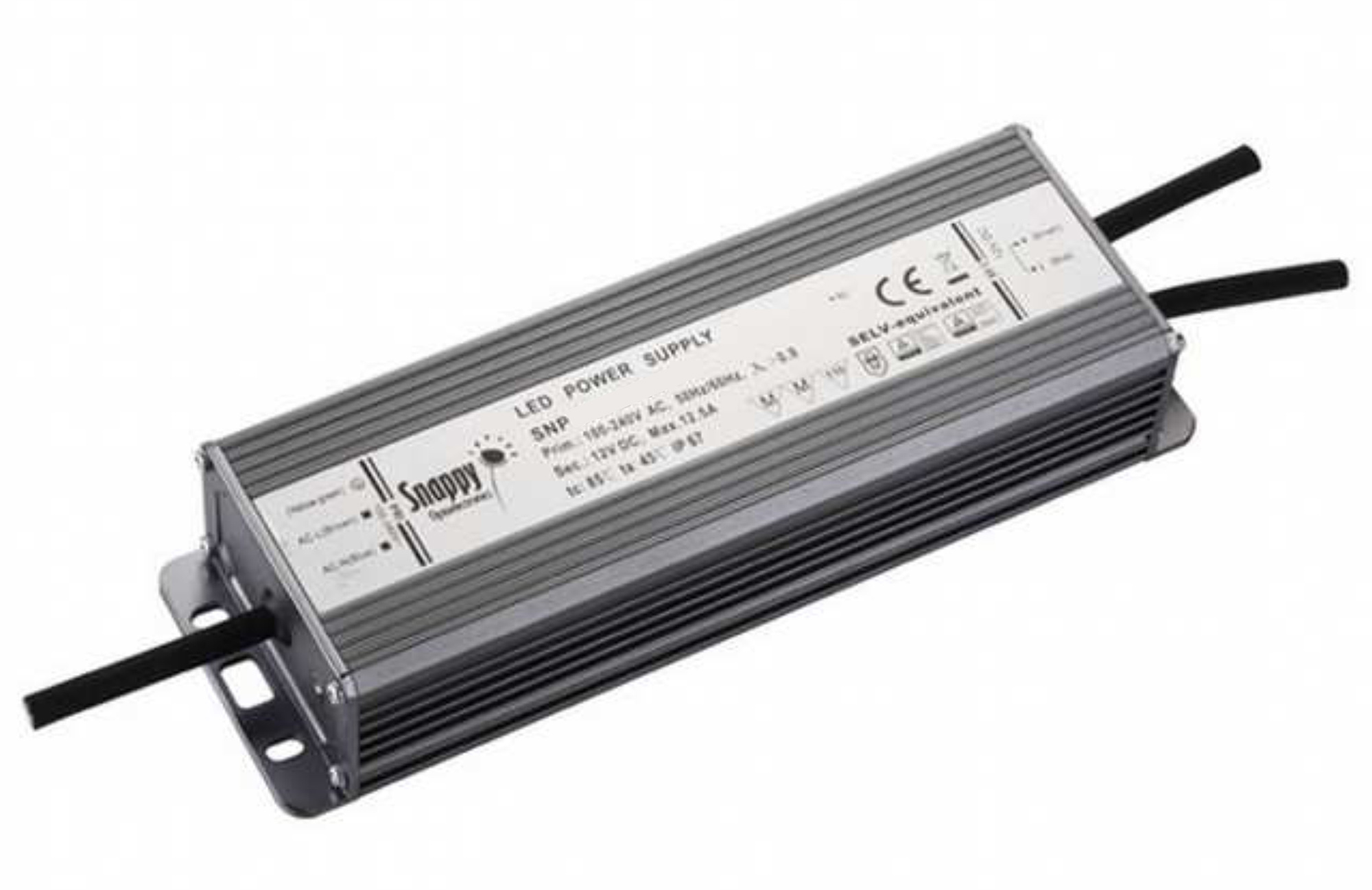 SPE100-24VLP  SPE, 100W, Constant Voltage Non Dimmable Aluminum LED Driver, 24VDC, 4.17A, Pf>0.9, TC:+90?, TA:45?, IP67, Effi>85%, Screw Connection, 3yrs Warranty.